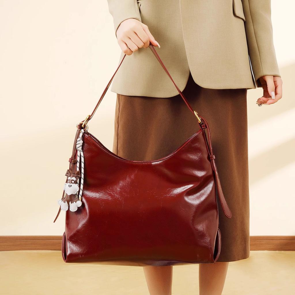 Lazy Wind Bag Women'S Large-Capacity Casual Versatile Shoulder Messenger Bag Design Sense Commuter Tote Bag