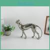 Resin Cheetah Decor Figurine With Antique Finish For Living Room Or Desk