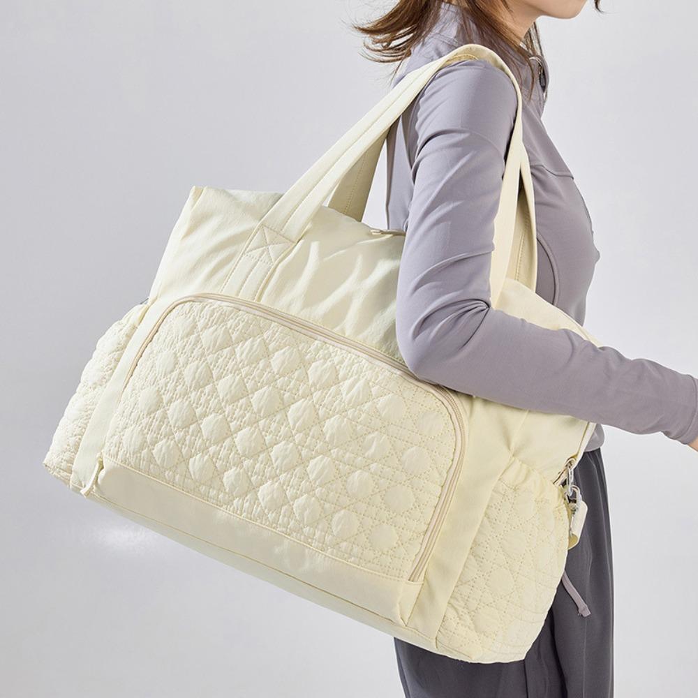 Large Capacity Mommy Bag Solid Color Nappy Bag Personalized Shoulder Bag  Women
