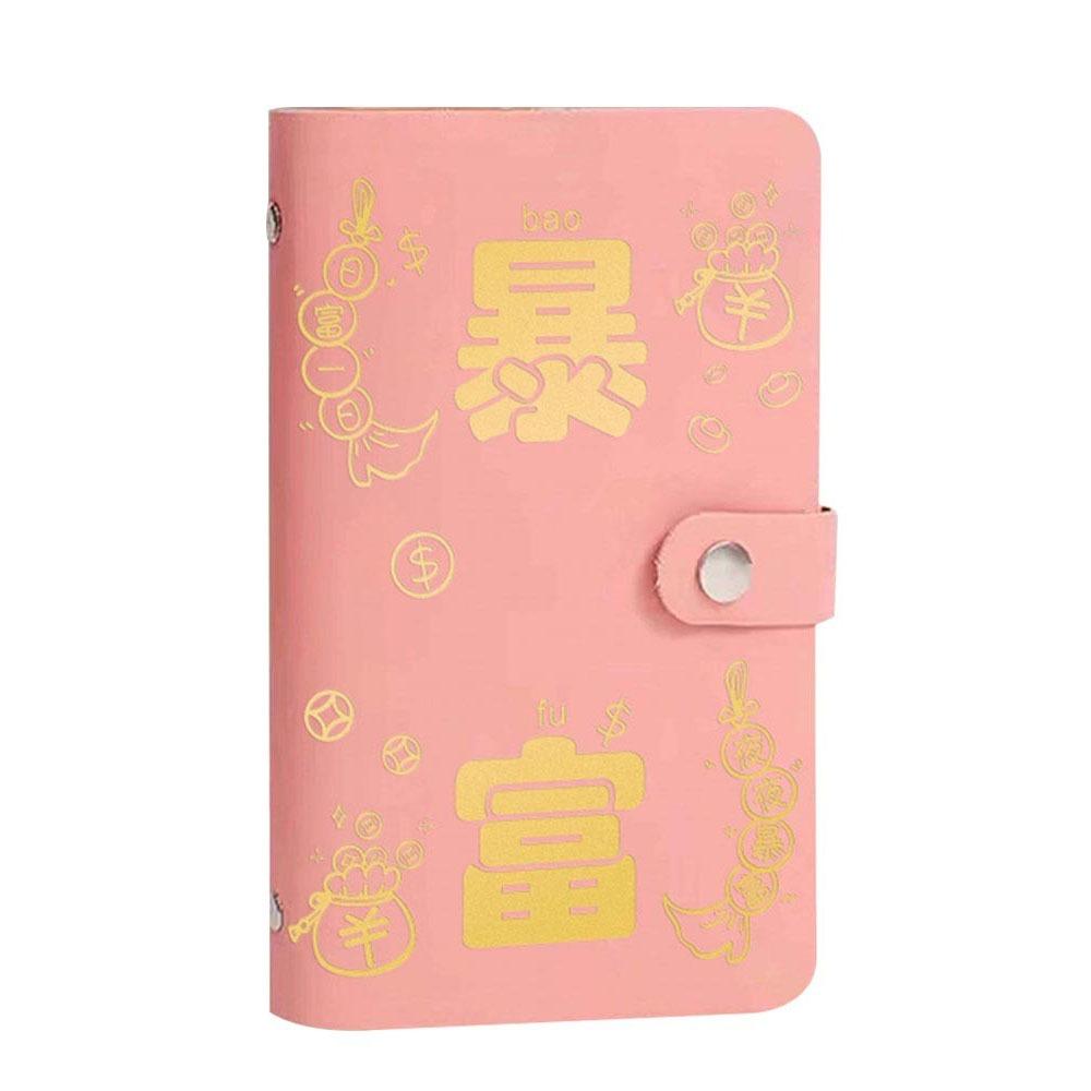 Waterproof Money Saving Challeng Book PU Leather Cash Budget Notebook  Bills Storage