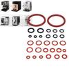 Coffee Machine O     Kit Silicone Coffee Machine Large and Small Gaskets for Replacement Black and Red
