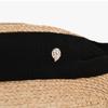Helen Kaminski Rosalie Natural Black Visor Sun Cap Hat51251
