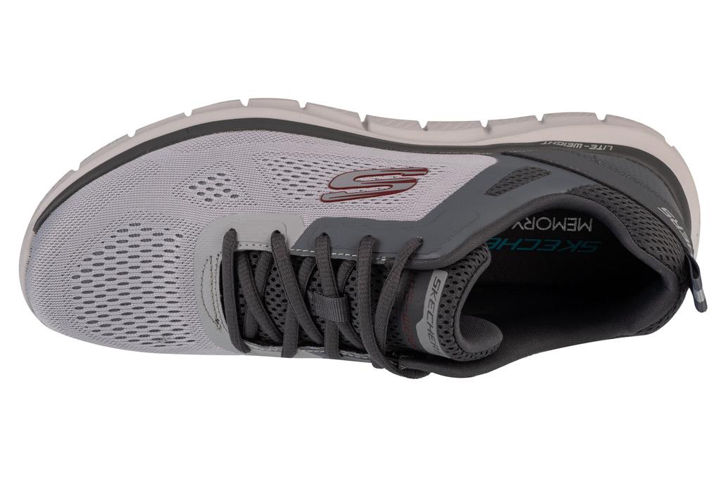 Skechers Track-Broader, Mens Grey Sneakers