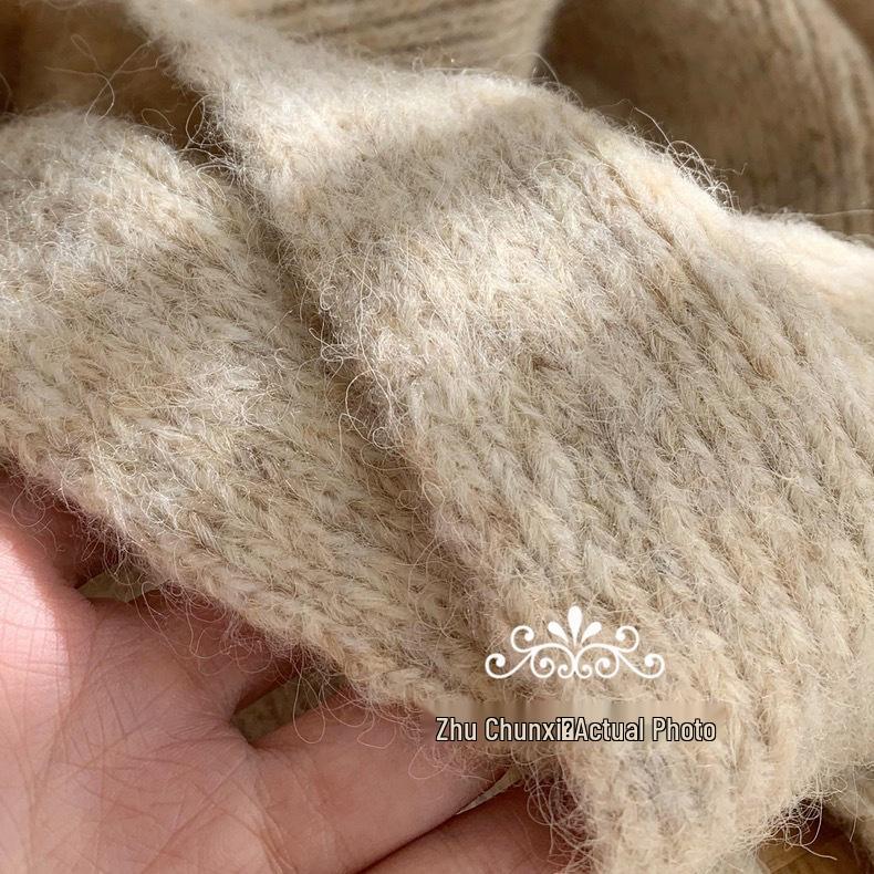 Korean Solid Color Wool Blend Scarf, Blue-Green, Unisex Autumn-Winter Neck Warmer