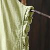 Johnature Camisetas sin Mangas Vintage de Algodón para Mujer Cuello Redondo Color Sólido Verano Botones Sin Mangas Holgadas Suaves Casual Camisetas sin Mangas