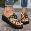 Summer Light Foam Sole Toe Slippers, Flat Bottomed Casual Sequined Beach Sandals