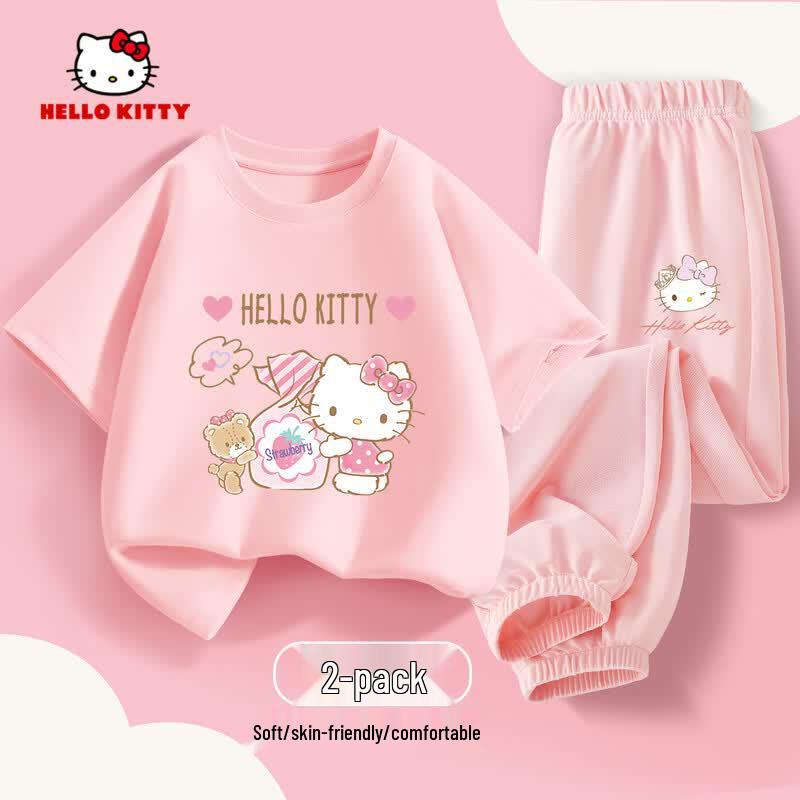 Hello Kitty Girls Summer Cotton Outfit Set 110