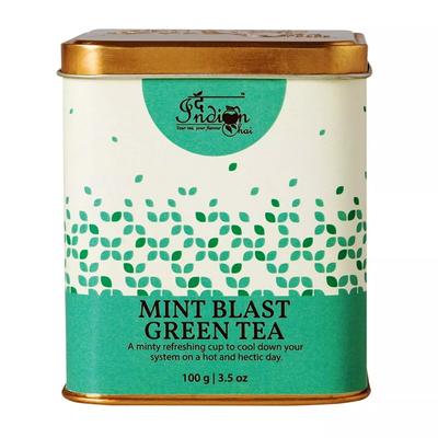 Green Tea with Mint (100 G), Mint Blast Green Tea, Indian Chai