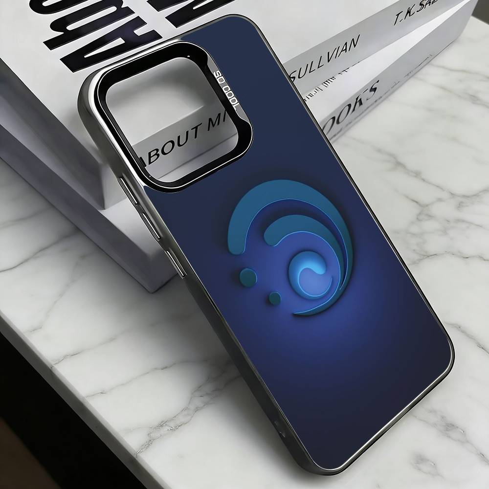 

Genshin Impact Elements Phone Case For iPhone 17,16,15,14,13,12,11 Plus,Pro Max,XS,Colorful Silver Black Cover iPhone15pro