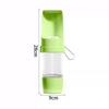 Pet Travel Water Bottle Portable with Food Container Foldable 2in1 Pet Outdoor Bowl Puppy Dog Cat Travel Drinking Food Feeder