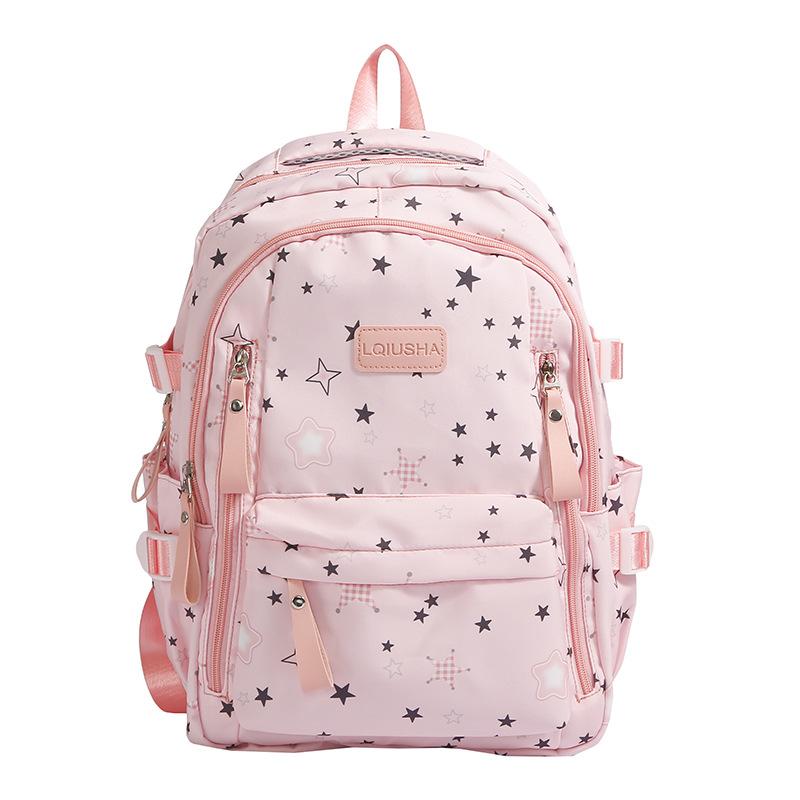 Schoolbag College Light Cute School Bag Junior High School Girl High School Student Backpack College Student Travel Commuter Backpack