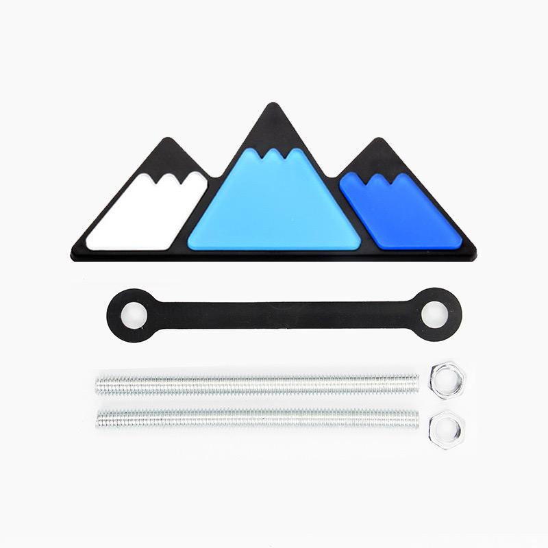 3 Colors Grille Badge Emblem Decals For Toyota Tacoma Tundra 4Runner TRD Rav4 CHR Highlande Strip Air Inlet Auto Car Accessories