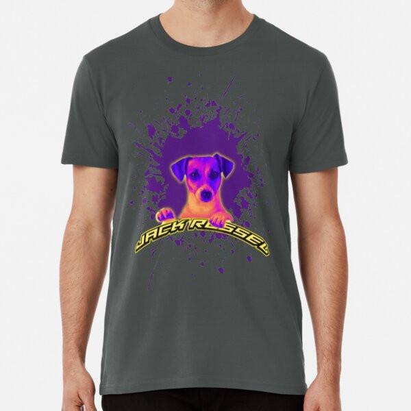 

джек рассел, собака, футболка премиум-класса цвета собаки от S до 5XL Сделано в Австралии/США футболка S