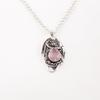Natural Purple Cat's Eye Gemstone 925 Solid Silver Jewelry Pendant 1.55" For Her CP-9-39