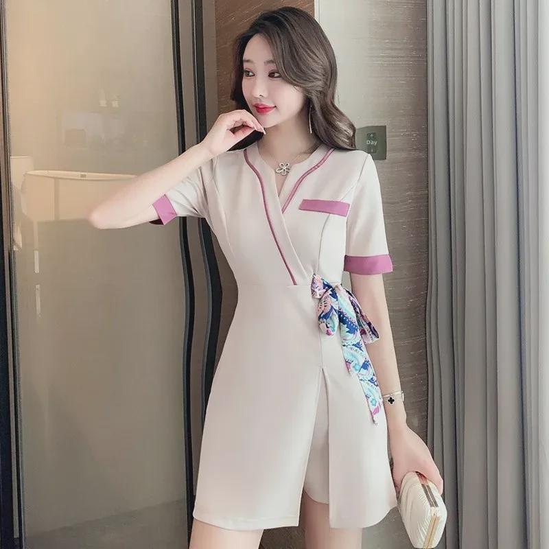 

2024 Весна/Лето Красота и Здоровье Спа Женский Массаж Для Ног и Чай Искусство Шорты Костюм XL