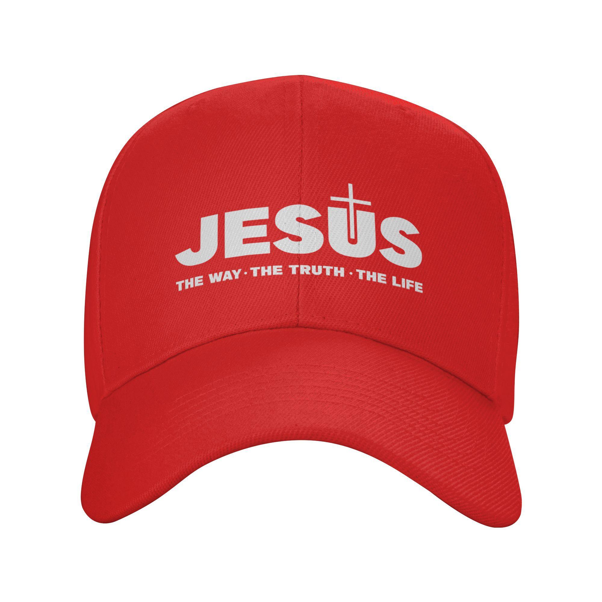 

Custom Classic Jesus Christ The Way The Truth The Life Baseball Cap Unisex Women Adjustable Religion Christian Faith Dad Hat Sports One Size