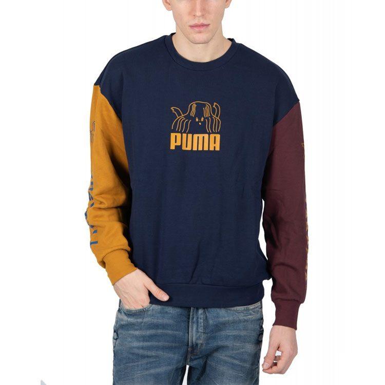 PUMA X TYAKASHA Powe Sweatshirts Men's Crew Neck Moderate Regular 595562-06