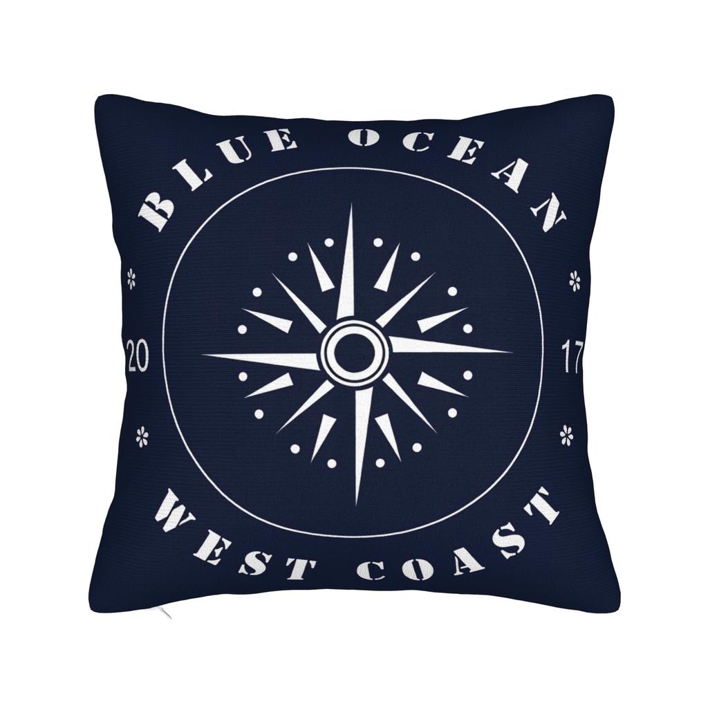 Nordic Dark Blue Nautical Collection Pillow Cover Custom Cushion Cover Funny Pillow Case For Living Room Chair