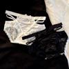 Lace Satin Low Waist Women's Briefs - Sexy French Style with Thin Straps