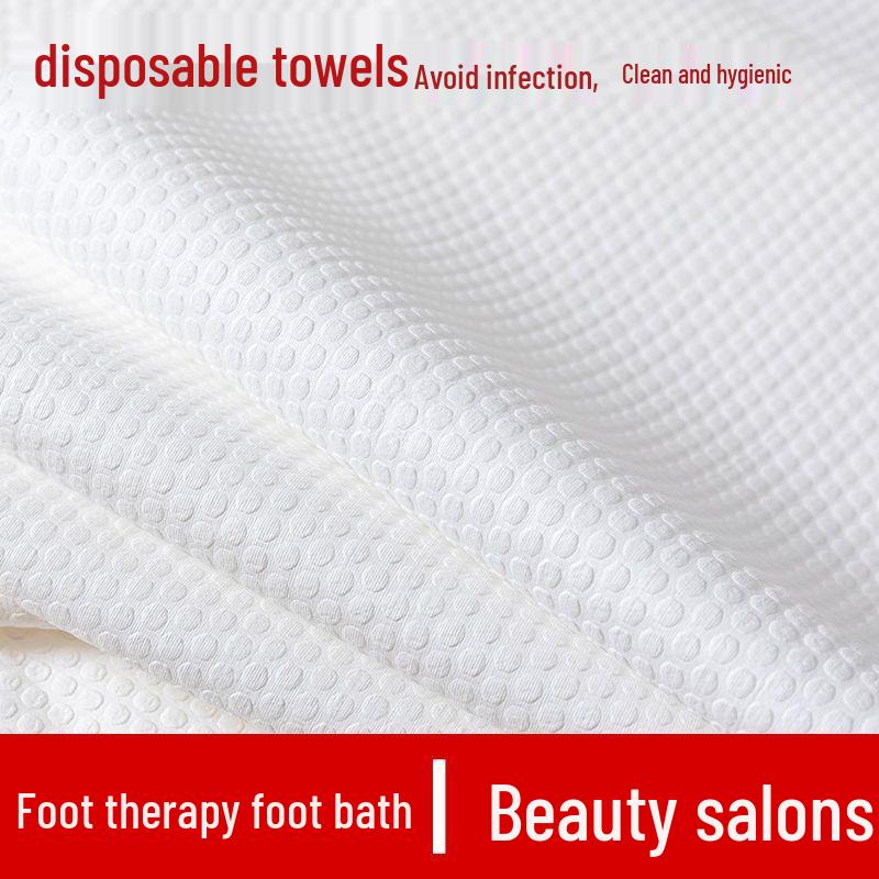 Large Thickened Disposable Beauty Towel for Hairdressing, Face Washing, Foot Care, Massage, Manicure, and Bathing.