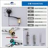 HEIGHTEN Adjustable Reel Handle with Knob for Shimano and Daiwa Spinning Chrysant Series 65-70mm 35/38mm Reels, (Black & Gold) (761)