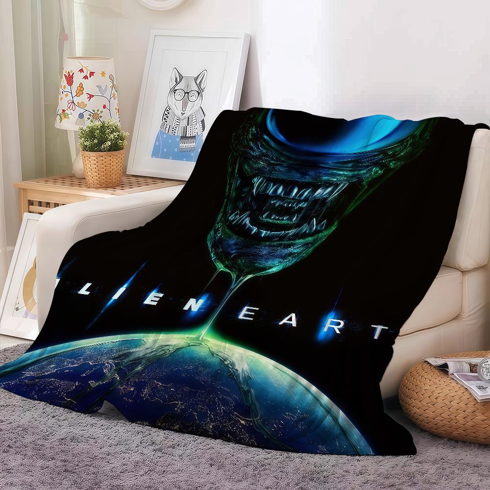 Sci-Fi Movies A-alien E-earth Blanket Warm And Soft Suitable For Bedroom Living Room Sofa Bed Office Travel Camping