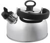 Cookvessel FIKA Stainless Steel Harmonica Kettle, 2.3L, Black, FIKASTH-23 BK
