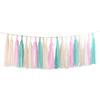 15-Piece Paper Tassel and PET Ribbon Set for Birthday Party Decorations