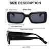 Retro Small Rectangle Sunglasses Women Men Trendy Jelly Color UV400 Square Green Purple Sun Glasses