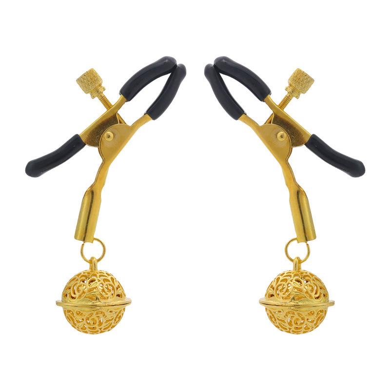 Adjustable SM Nipple Clamps & Bell Butt Plug Set for Adult Pleasure