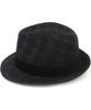 Yunibeosyeolkemiseuteuli Bu Check Black Short Fedora Summer Fedora