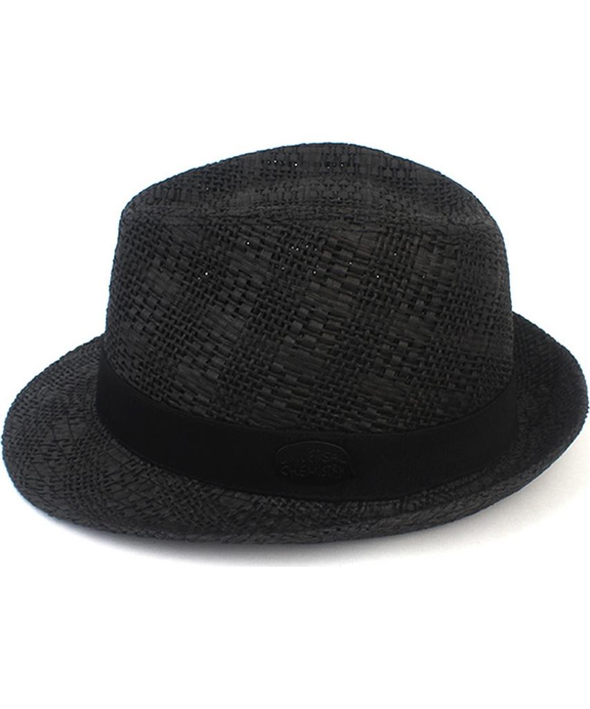 Yunibeosyeolkemiseuteuli Bu Check Black Short Fedora Summer Fedora