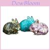 Natural Crystal Resin Bunny Figurine For Home Decor And Gift Giving