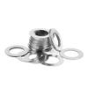 Joints Plats Lisses Ultra-Fins Hongtu | Rondelles d'Ajustement Plates Lisses DIN988 M8/M9, Acier Inoxydable SUS304 A2 (0,1 mm-1,0 mm)