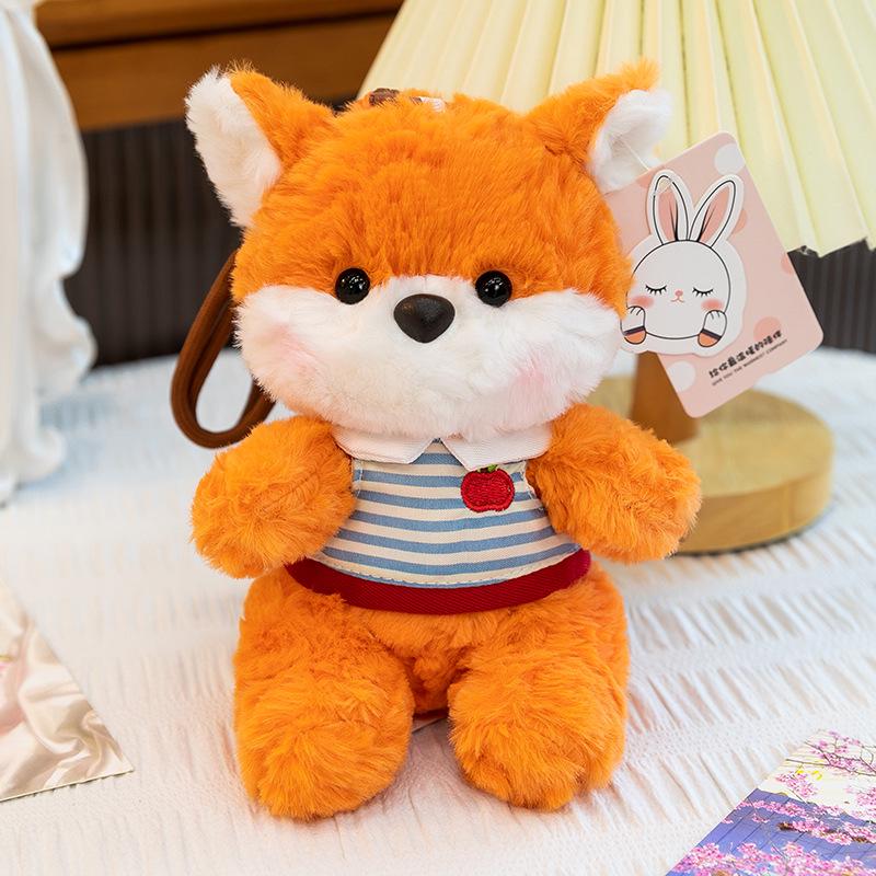 Adorable Little Fox Plush Keychain Charm Doll 18cm лисенка