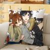 Anime cartoon Horimiya Cushion Cover Soft Durable Reversible Pillow Cover Home Car MultiScene Daily Comfort Pillowcase