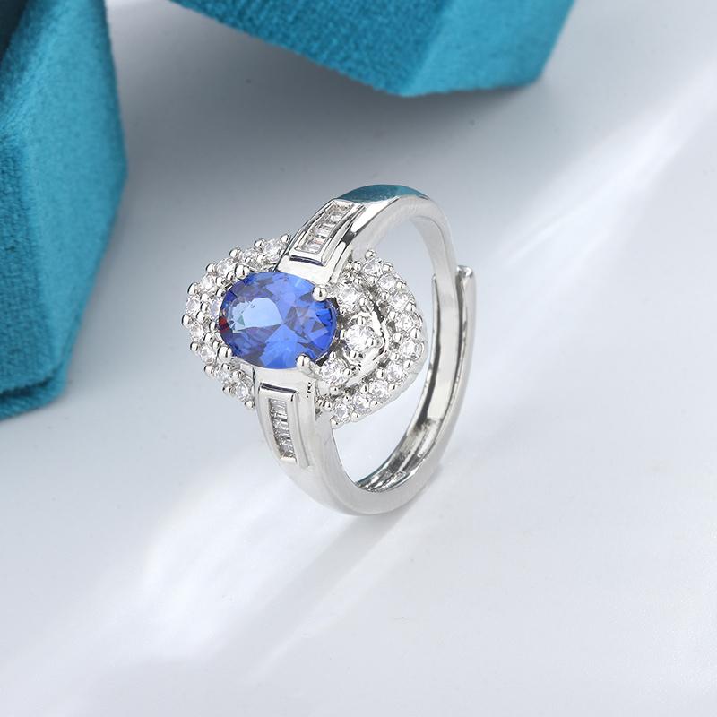 

Новое кольцо женское имитация сапфира кольцо инкрустированное бриллиантами дамская квадратная сумка сокровище украшения вечеринка подарок на день рождения resizable синий