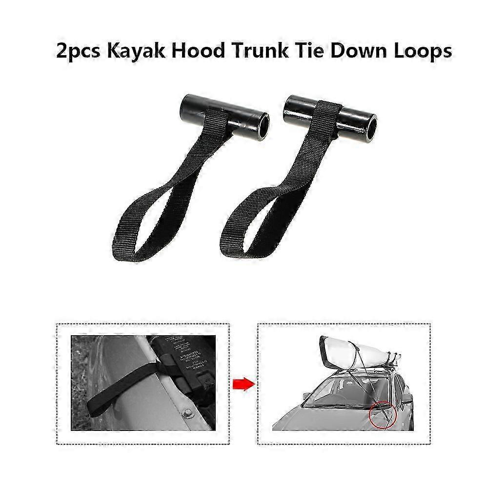 Vehicle Hatchback with 2 Pieces of Tie Down Loops for Kayak Canoe Storage