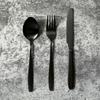 Charbon Black Cutlery Set 16 Pcs