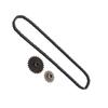 T8F 17T Front Sprocket with T8F Rear Sprocket T8F 116 Link Chain for Ty Rod 33cc 43cc 49cc Go Kart