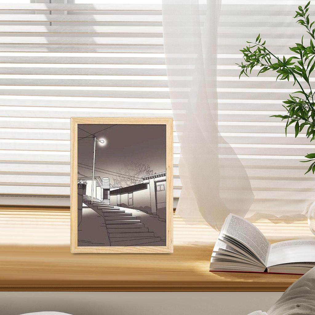 LED Lighting Painting Decoration Glowing Photo Frame Birthday Gift Art Night Lamp for