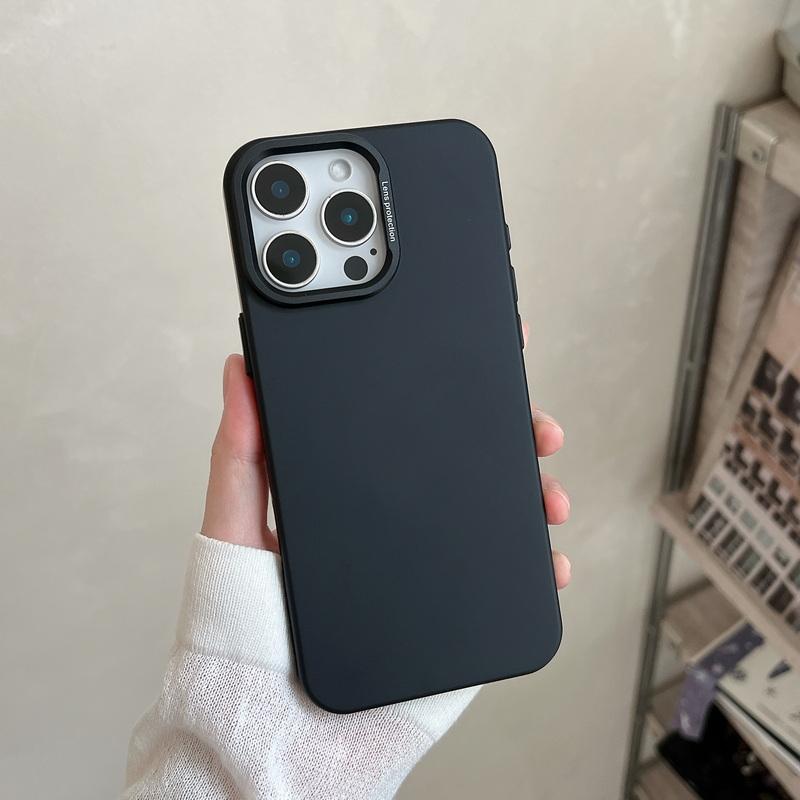 

Однотонный жесткий ПК чехол-накладка для Magsafe для iPhone 16 Pro 15 14 Pro Max 13 Беспроводная зарядка Ударопрочный Тонкий Магнитный Матовый Чехол для телефона iPhone 16 чёрный