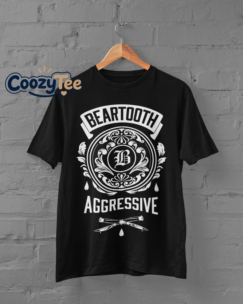 Beartooth T Shirt, Metal Rock Band Music Merch Shirt, Retro 90s Personalized Casual T-Shirt