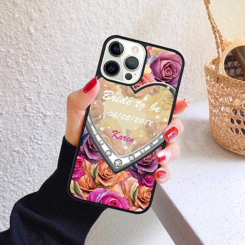 

Персонализированный свадебный чехол для телефона Невеста (Mrs To Be Bride) для iPhone 17 Air 16 15 14 12 13 PLUS 11 PRO MAX Задняя крышка iPhone 11pro max