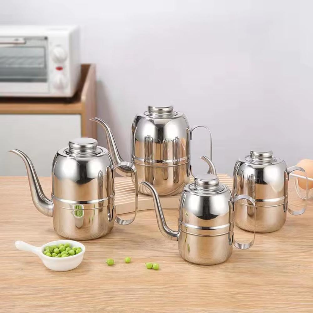 14/18/24/32/48oz Oil Dispenser Large Capacity Olive Oil Bottle Oil Pot  Restaurant