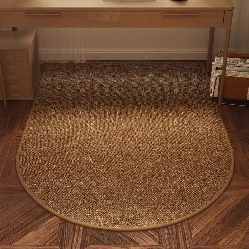 Wabi-Sabi Style Office Chair Mat Non-Slip Wear-Resistant Floor Rug For Desk Bedroom Home Decoration Carpet