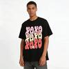 T-shirt Casual Unisex con Stampa Lettere XOXO Retro Top Versatile T-shirt in Puro Cotone