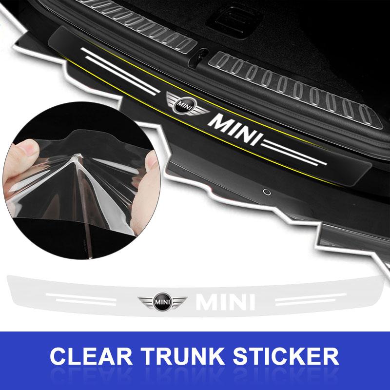 1Pcs Transparent Car Trunk Badge Protective Sticker Car Accessories For Mini Cooper One S Clubman R50 R53 R56 R60 F55 F56 R57 R58 R59
