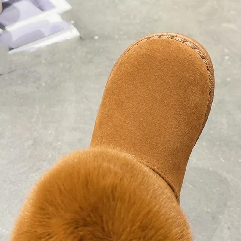 Zimní Nové Dětské Sněhule pro Dívky Plus Sametové Princeznovské Kotníkové Boty pro Dívky Teplé Dětské Bavlněné Boty pro Děti