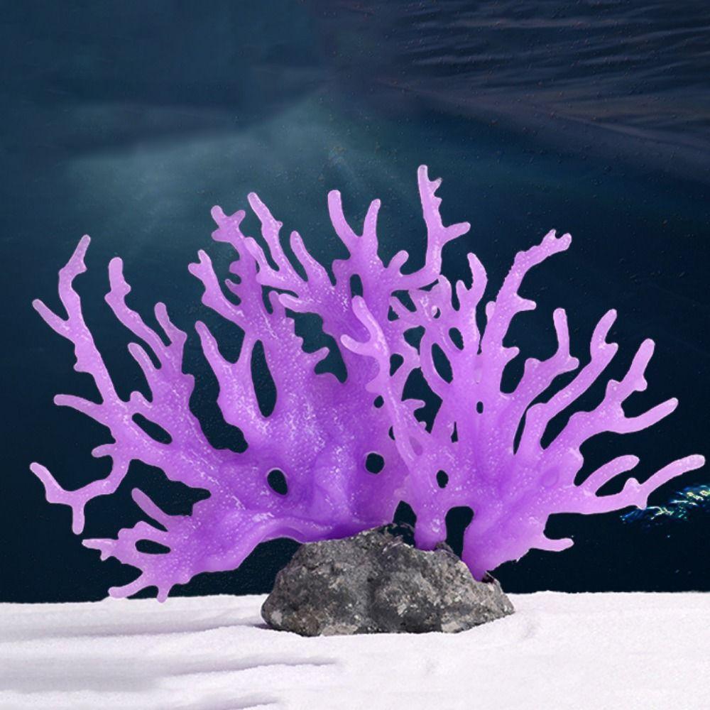 Colorful Coral Micro Landscape PVC Coral Ornaments Coral Figure Simulation Coral  Fish Tank